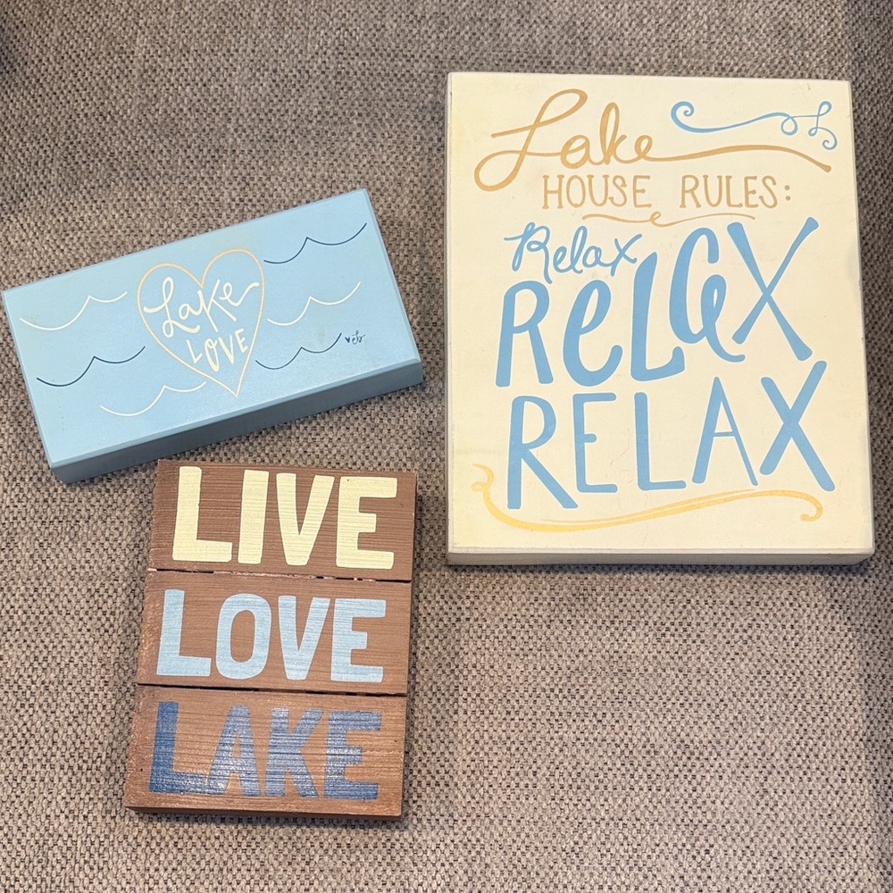 Lake House 3-piece Wall Art Set